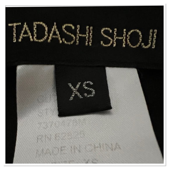 Tadashi Shoji Black Tulle/Mesh Ruched Bodycon Strapless Dress Sz XS - Picture 5 of 6